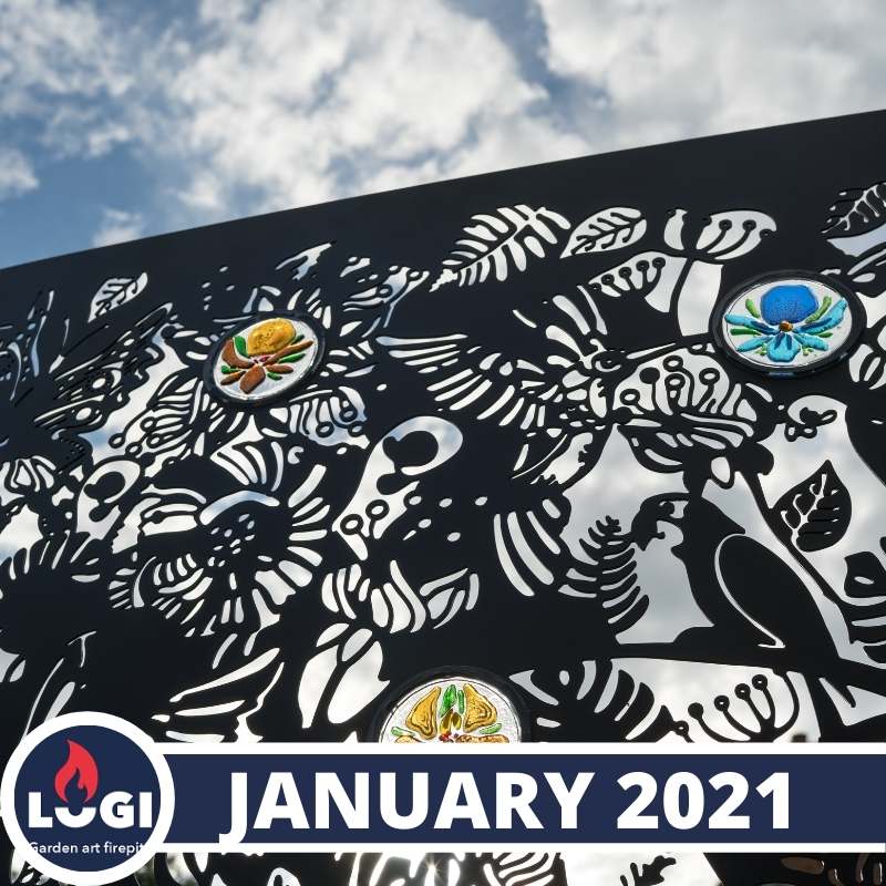 GLASS AND METAL GARDEN ART PRODUCTS - logifirepits